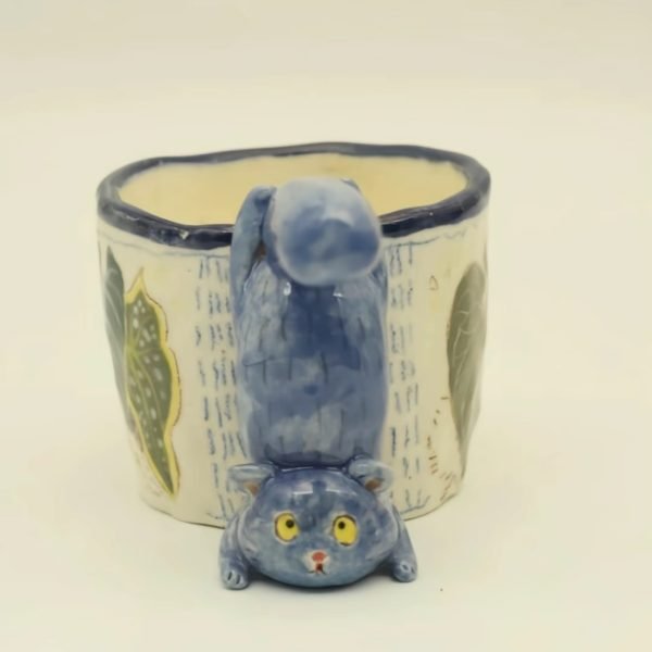 Handmade Ceramic Pet Mug For Kitt Cat
