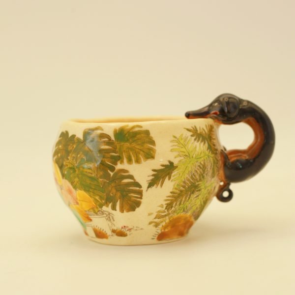 Handmade Ceramic Pet Mug For Dachshund Dog