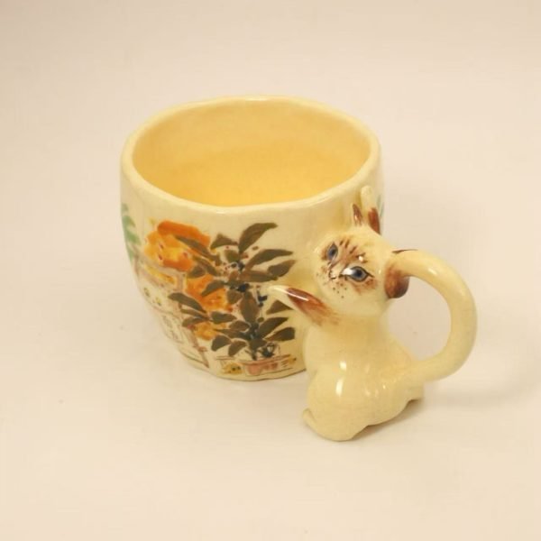 Handmade Ceramic Pet Mug For Blaze Cat