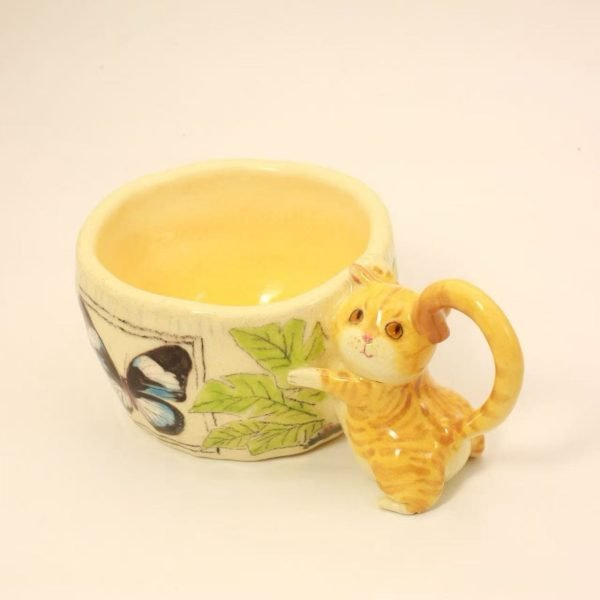 Handmade Ceramic Pet Mug For Emerson Cat