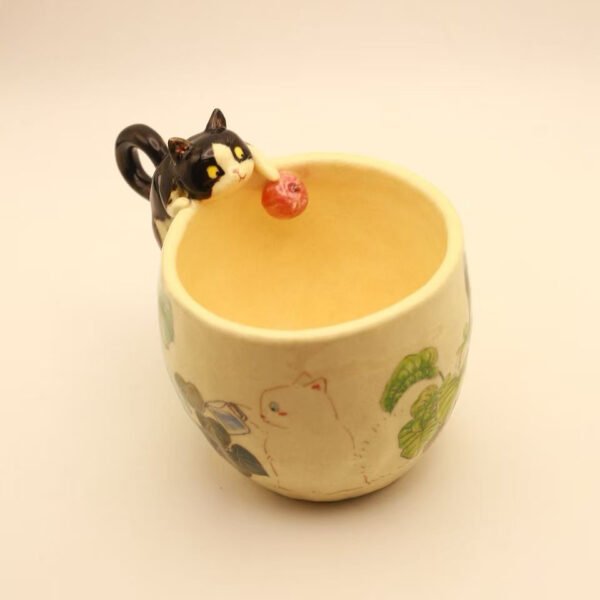 Handmade Ceramic Pet Mug For Edam Cat